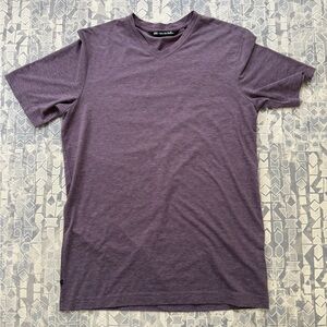 Travis Mathew Plum Short Sleeve V-Neck Tee